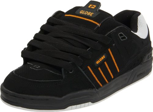 Image of Globe Mens Fusion Skate Shoes, Black /Grey /Tequila, 9.5 D(M) US