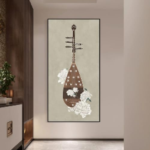 Peinture abstraite de Pipa de fleur imprimée sur toile art mural - 3