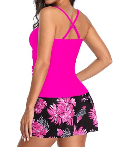Image of Talisea Womens Tankini Bathing Suits with Skirt Two Piece Tummy Control Swimsuits Ladies Swimwear
