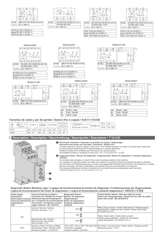 Relais de commande série RM22 Schneider RM22UA33MR triphasé pour tableau