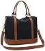 CAMTOP Women Ladies Weekender Travel Bag Overnight Carry-on Duffel Tote Luggage (Black -1)