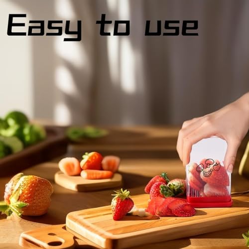 Cup Slicer, Fruit and Vegetable Speed Slicer, Stainless Steel Fruit Slicer Cup Egg Slicer - Image 4