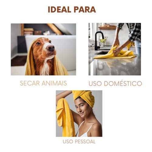 Toalha de Secagem Rápida Alta Absorção para Cachorros Gatos, Uso Pessoal ou Doméstico
