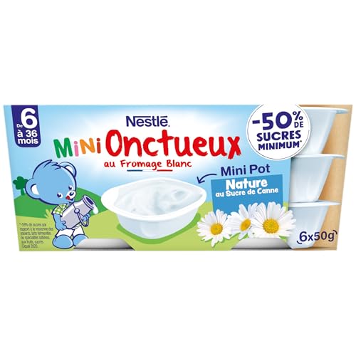 Dessert Bébé Dés Nature Au Sucre De Canne P'tit Onctueux 6 Pots De 50g - vue 4