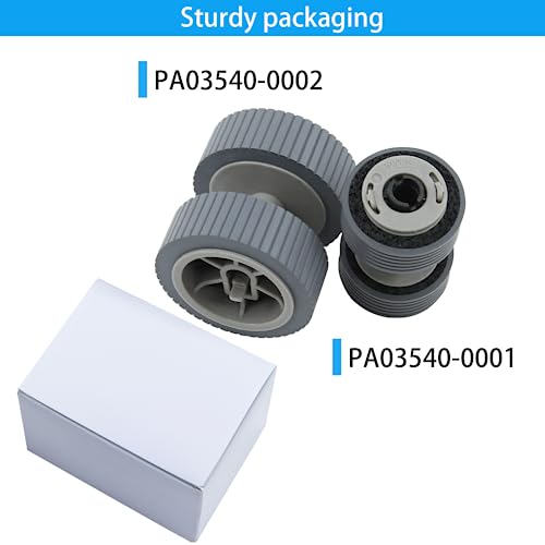 Image of 2025 Upgraded PA03540-0001 PA03540-0002 Brake Roller Pick Roller Without Shaft Scanner Part,Compatible with Fujitsu Fi-6130 Fi-6130Z Fi-6140 Fi-6140Z Fi-6230 Fi-6230Z Fi-6240 Fi-6240Z Fi-6125 Fi-6225