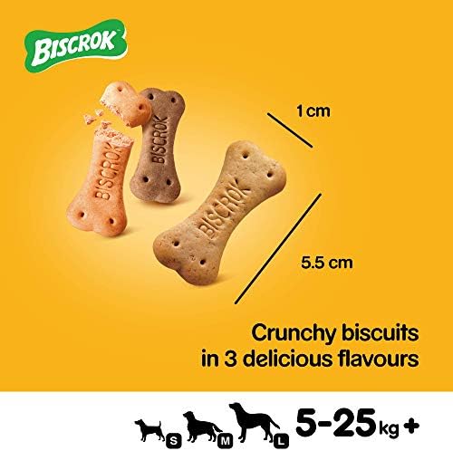 Pedigree Biscrok Multi Mix - Dog Treats - Bone-Shaped Biscuits - 500g