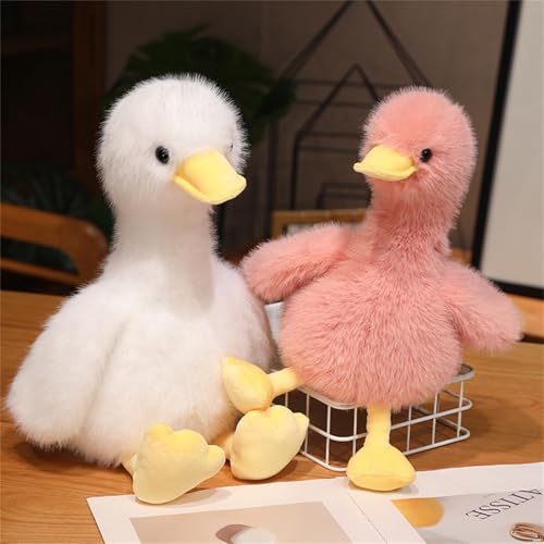 champracer Ente Kuscheltier, süßes Kuscheltier, Flauschig Weiche Entenplüsch, Duck Plüschtier, Geschenke für Mädchen und Jungen (35 cm,Gelb)
