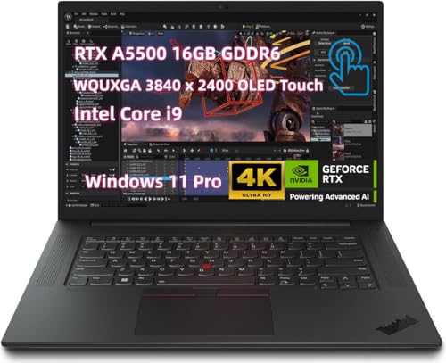 Image of NewLenovo ThinkPad P16 Mobile Workstation (16 inch WQUXGA 3840 x 2400 OLED Touch, Inte.l i9-12950HX vPro, 4TB SSD 128GB RAM, RTX A5500 16GB) Laptop for Engineer Designer, Architect, Backlit KB, Win 11 Pro
