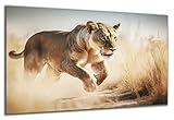 DARO Design - Wand-Bild auf 6mm HDF 40x30 cm Löwin - 