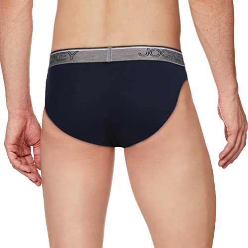 Image of Jockey 8044 Men's Super Combed Cotton Rib Solid Brief with Ultrasoft Waistband