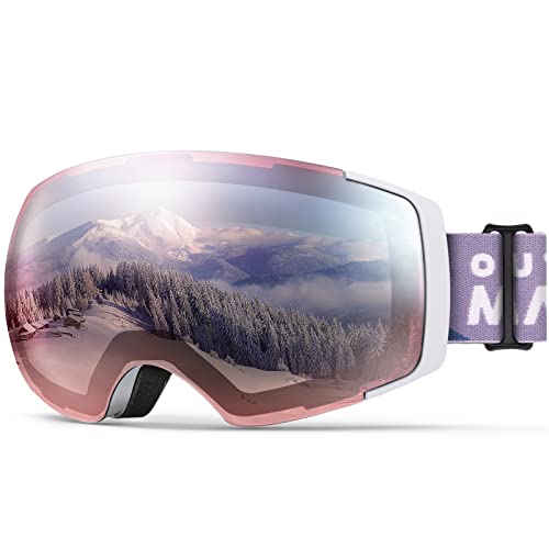OutdoorMaster Ski Goggles PRO - Frameless, Interchangeable Lens 100% UV400...