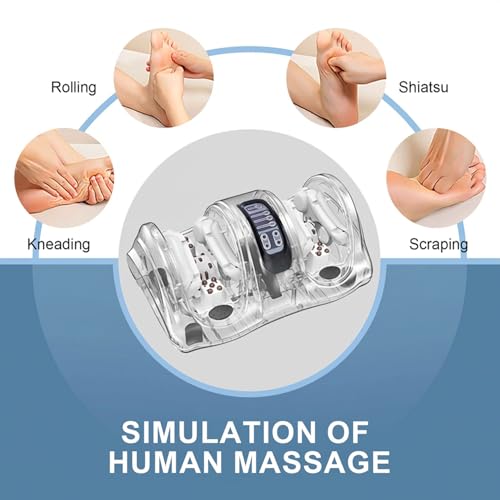 Image of ARG Healthcare Foot Massager Machine With Kneading, Rollers & Heating Function | 3 Intensity Level With Custom Settings | Corded Electric Foot, Leg Massager fot Pain Relief Also used as Calf, Arm, Thighs Message (Silver)