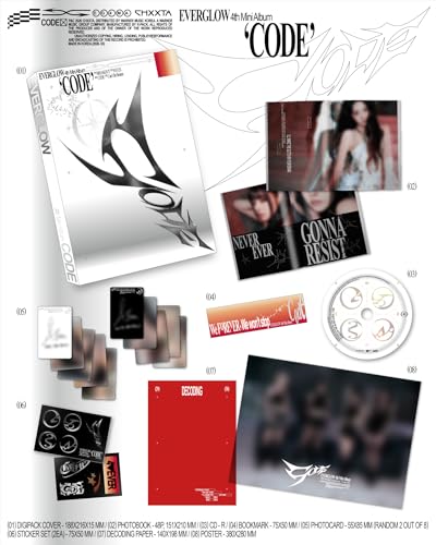 EVERGLOW CODE 4ème Mini Album CD version standard avec suivi postal