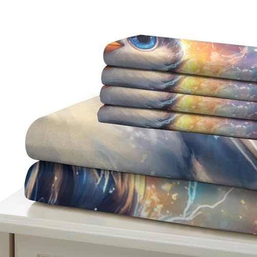 Housse de couette douce microfibre fermeture éclair cachée