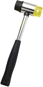 Rubber hammer 30mm 35mm 40mm Soft Nylon Rubber Mallet Double-Faced Replaceable with Non-Slip Rubber Handle For Jewelry DIY Craft Tools 40mm