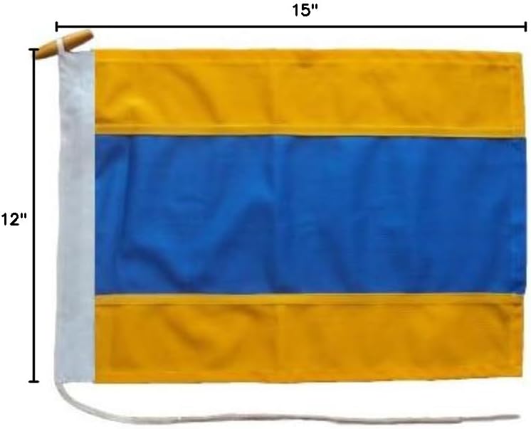 Signal Code Flag Size 0 SolarMax Nylon D With Snaps and Rings
