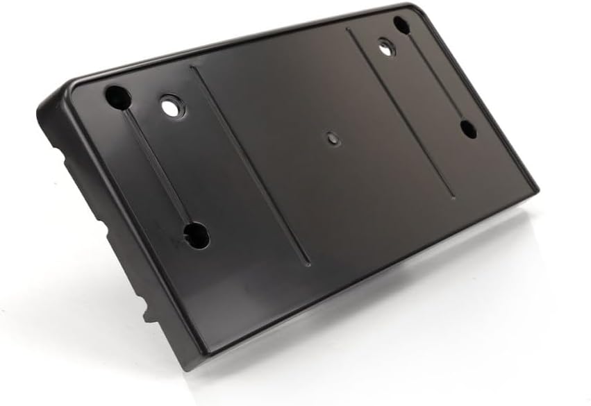 KarParts360 For Audi A5 2012 2013 2014 Bumper License Bracket Front | ABS Plastic | Matte | Black | Replacement For AU1068117 | 8T0807285C3FZ