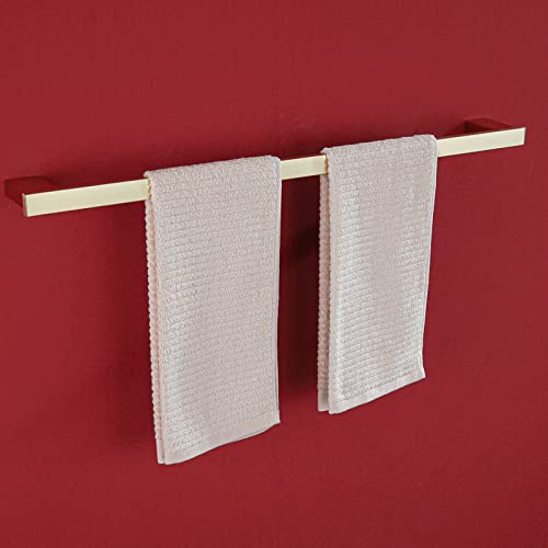 RANDOM Brushed Gold Towel Bar 28 inch Gold Towel Holder SUS304 Stainless Steel Hand Towel Holder for Bathroom Wall Mounted Towel Rod.96009-2-28BG by RANDOM - Used condition - Image 9