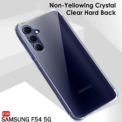 Image of TheGiftKart Shockproof Hybrid Crystal Clear Samsung Galaxy F54 5G Back Cover Case | 360 Degree Protection | Transparent Hard Back Cover Case for Samsung Galaxy F54 5G (PC & TPU, Transparent Bumper)