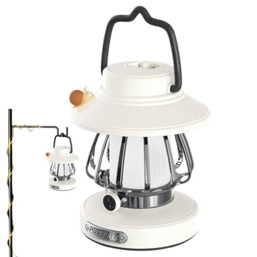 Linterna de camping recargable con diseño de caracol para iluminar tus noches en la tienda