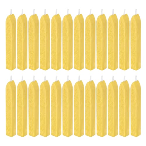 Bâtonnets de cire à cacheter jaune PATIKIL pour sceau de timbre et invitation mariage