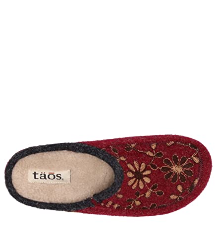 Taos Women's, Woolderness 2 Clog Cranberry 8-8.5 M Us #TOP3