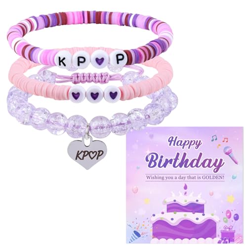 Nhemeylp 3PCS Kpop Bracelet Set