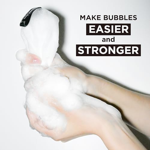 TODOKU JAPAN Sabonete Rich Bubble para lavagem facial, malha de 4 camadas, máquina de chicote de mar