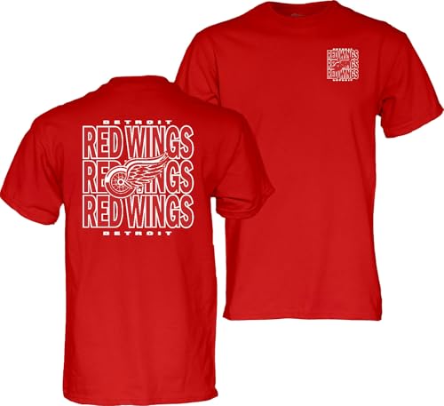 Blue 84 Standard NHL Officially Licensed T-Shirt Front/Back Curl Team Color