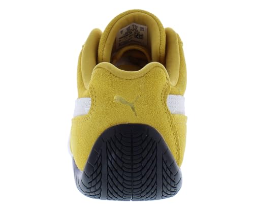 Image of PUMA Speedcat Originals Suede Womens Shoes Size 7, Color: Archive Gold /White-Yellow