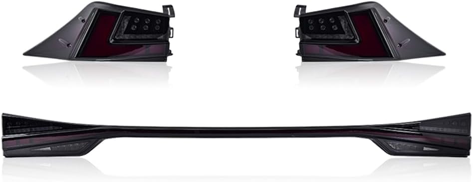 Taillights Compatible with Lexus IS250 IS300 IS350 IS200T 2014-2020 Tail Light Rear Lamp with Start-up Animation DRL Sequential Turn Signal Brake Reverse Back Tailgate Lights w/ Center Light (SMOKE)