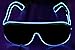 Produktbild Ucult Soundsensitive EL-Brille Leuchtbrille Blinkbrille Clubbrille LED Brille (Blau)