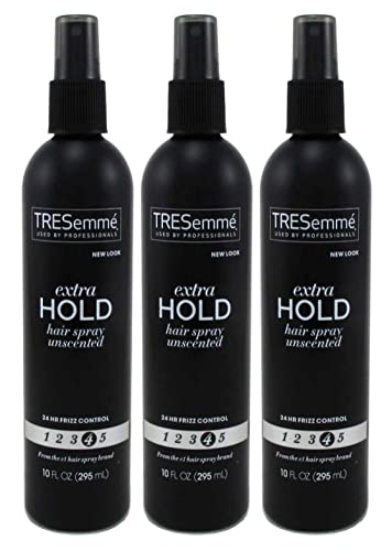 Tresemme Hairspray "Tres Two" Extra Firm Unscented 10 Ounce Pump (295ml) (3 Pack)