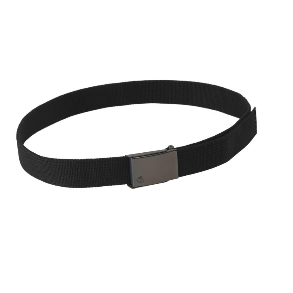 Craghoppers Men's Explorer Belt - Metal Buckle - Black - M/L