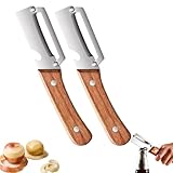 【Zero-Snag Wooden Kitchen Tool - Ergonomic & Comfort Grip】Crafted with a premium wooden handle, this zero-snag wooden kitchen tool offers a non-slip, ergonomic hold that fits perfectly in all hand sizes. It drastically reduces hand cramping and fatigue during long meal prep sessions, combining comfort and functionality to make prolonged peeling feel effortless and stable.