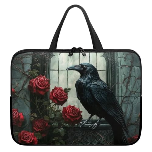 Funda para portátil Suobstales Raven Rose 17 pulg