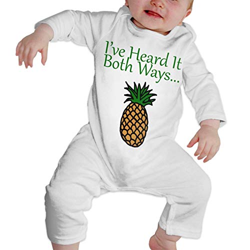 HDOLUICQR I've Heard It Psych Unisex Baby Cotton Coveralls Infant Romper Footies Long-Sleeve Onesies Bodysuit Outdoor White