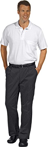 LEIBER Service Koch-Hose - schwarz/weiß-gestreift - Größe: 54