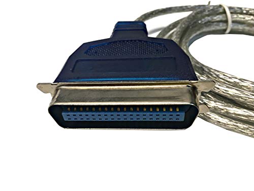 Aya 6Ft. Usb To Parallel Ieee 1284 Printer Adapter Cable Pc (Connect Your Old Parallel Printer To A Usb Port) Win Xp/7/8/10 And Mac Os Compatible #TOP3