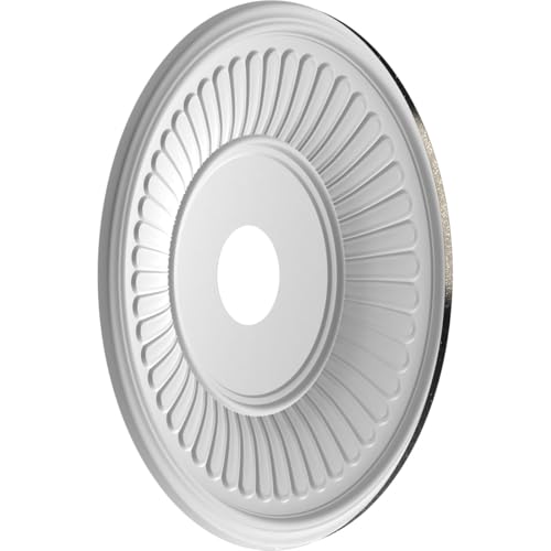 Image of 19 inchOD x 3 1 /2 inchID x 1 inchP Berkshire Thermoformed PVC Ceiling Medallion (Fits Canopies up to 8 3 /8 inch), Textured Metallic Galaxy
