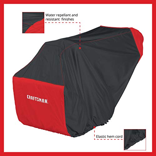 Craftsman Two Stage Gas Snow Blower Cover,Black/Red #TOP2