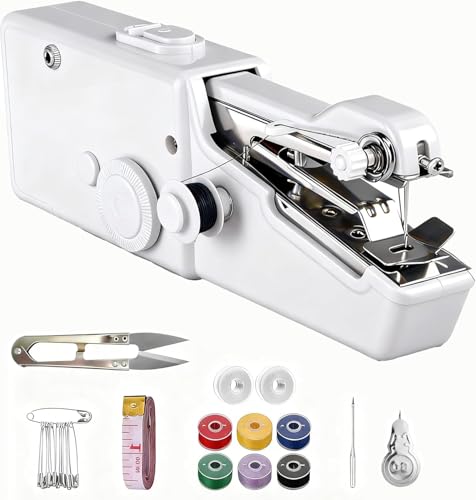 ROMINVIC Nähmaschine,Handnähmaschine,Tragbare Mini Elektrische...