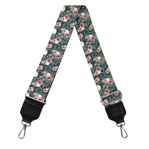 Image of Adjustable Purse Strap for Women, Crossbody Wide Handbag Strap Replacement, Sturdy Bag Strap with Silver Hardware