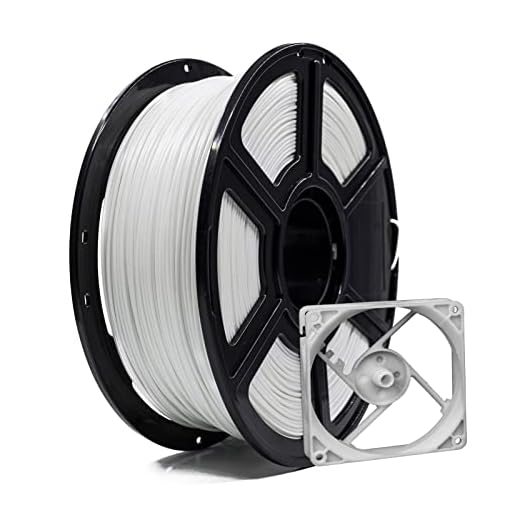 FLASHFORGE ABS Pro Filament 1.75mm White, 3D Printer Filament 1kg (2.2lbs) Spool-Dimensional Accuracy +/- 0.02mm, Hot Deformation Below 90℃, Great for Printing Heat-Resistant Functional Parts