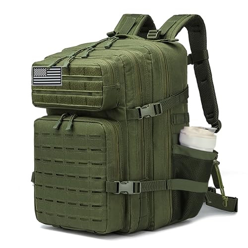 Image of Military Tactical Backpack 45L /25L 3 Day Assault Pack Molle Daypack Hiking Backpack for Men and Women
