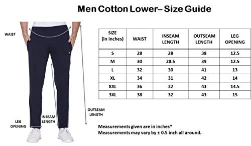 Image of GODFREY Gym Cotton Track Pants for Man with Zip Pocket - Regular fit Sports Lower for Man