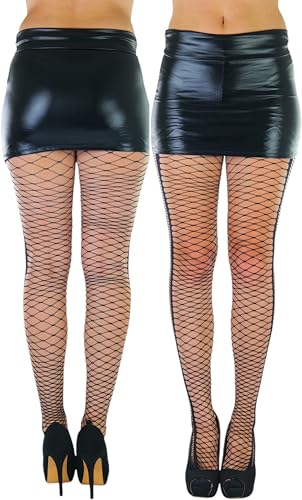 Image of ToBeInStyle Women's Large Mesh Fishnet Patterned Pantyhose Tights