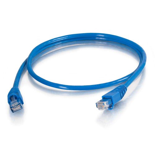 Image of C2G 10283 Cat5e Cable - Snagless Unshielded Ethernet Network Patch Cable, TAA Compliant, Blue (10 Feet, 3.04 Meters)