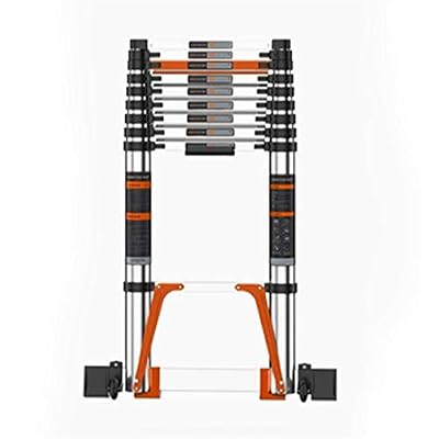Telescoping Ladders Free Stretch 16Ft Aluminum Telescoping Ladder Newly Telesextension Ladder 330Lbs Capacity Button Retraction Ladders Marriage Vision