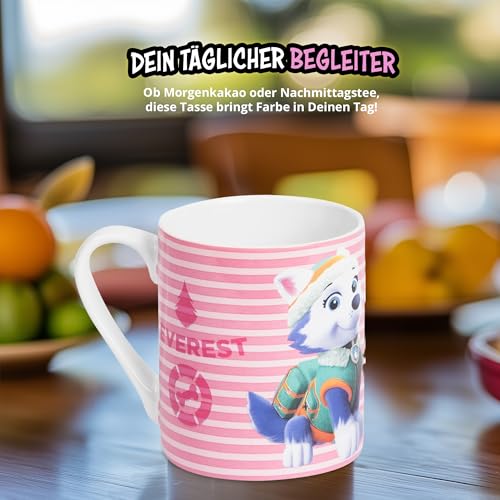 Taza infantil Paw Patrol Skye & Everest 230ml rosa miniatura 3